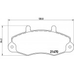 Brembo Σετ τακάκια, Δισκόφρενα - P 24 049