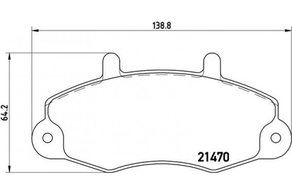 Brembo Σετ τακάκια, Δισκόφρενα - P 24 049