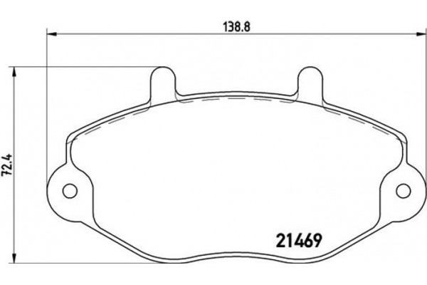 Brembo Σετ τακάκια, Δισκόφρενα - P 24 050