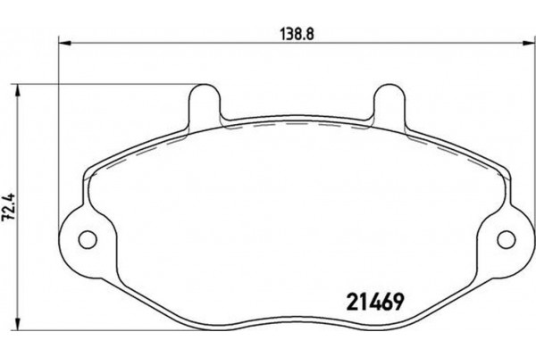 Brembo Σετ τακάκια, Δισκόφρενα - P 24 050