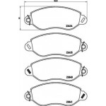 Brembo Σετ τακάκια, Δισκόφρενα - P 24 053