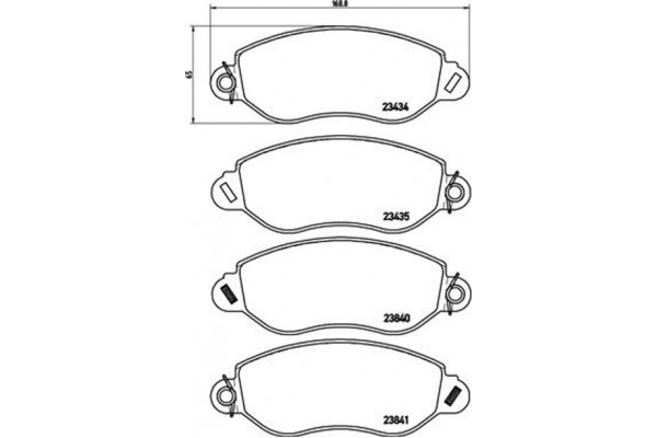 Brembo Σετ τακάκια, Δισκόφρενα - P 24 053