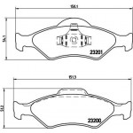 Brembo Σετ τακάκια, Δισκόφρενα - P 24 054