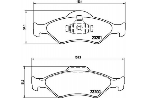 Brembo Σετ τακάκια, Δισκόφρενα - P 24 054