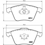 Brembo Σετ τακάκια, Δισκόφρενα - P 24 057