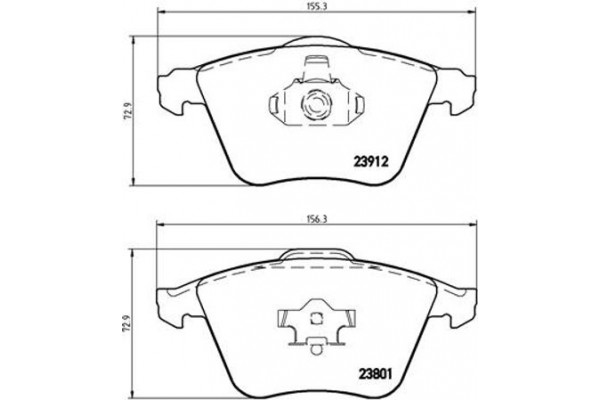 Brembo Σετ τακάκια, Δισκόφρενα - P 24 057