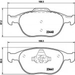 Brembo Σετ τακάκια, Δισκόφρενα - P 24 058