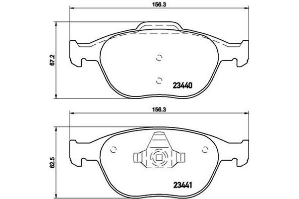 Brembo Σετ τακάκια, Δισκόφρενα - P 24 058