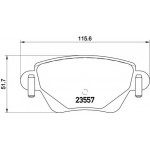 Brembo Σετ τακάκια, Δισκόφρενα - P 24 059