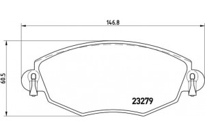 Brembo Σετ τακάκια, Δισκόφρενα - P 24 060