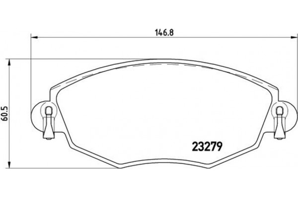 Brembo Σετ τακάκια, Δισκόφρενα - P 24 060