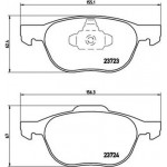 Brembo Σετ τακάκια, Δισκόφρενα - P 24 061X