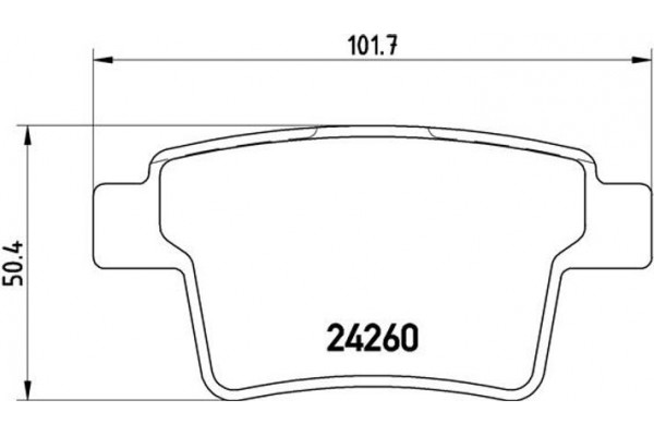 Brembo Σετ τακάκια, Δισκόφρενα - P 24 063