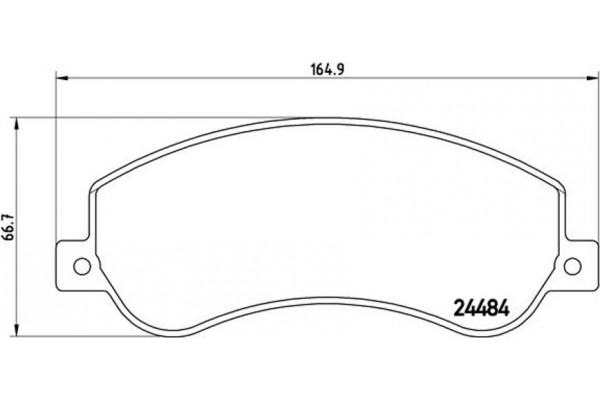 Brembo Σετ τακάκια, Δισκόφρενα - P 24 064