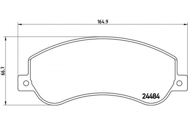 Brembo Σετ τακάκια, Δισκόφρενα - P 24 064