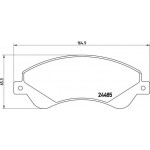 Brembo Σετ τακάκια, Δισκόφρενα - P 24 065