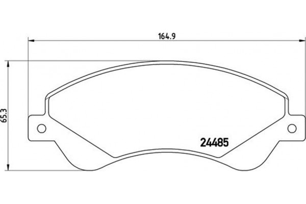 Brembo Σετ τακάκια, Δισκόφρενα - P 24 065