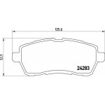 Brembo Σετ τακάκια, Δισκόφρενα - P 24 072X