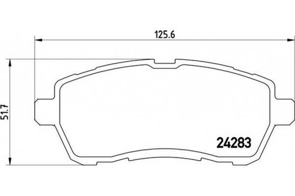 Brembo Σετ τακάκια, Δισκόφρενα - P 24 072X