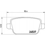 Brembo Σετ τακάκια, Δισκόφρενα - P 24 075