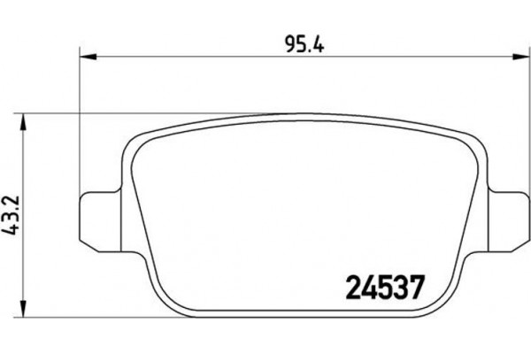 Brembo Σετ τακάκια, Δισκόφρενα - P 24 075X