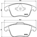 Brembo Σετ τακάκια, Δισκόφρενα - P 24 076