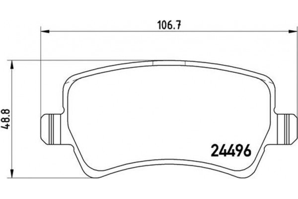 Brembo Σετ τακάκια, Δισκόφρενα - P 24 078