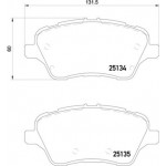 Brembo Σετ τακάκια, Δισκόφρενα - P 24 151