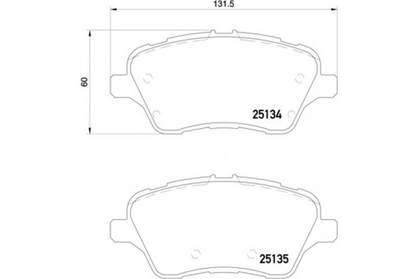 Brembo Σετ τακάκια, Δισκόφρενα - P 24 151 Brembo Σετ τακάκια, Δισκόφρενα - P 24 151