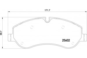 Brembo Σετ τακάκια, Δισκόφρενα - P 24 152