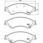 Brembo Σετ τακάκια, Δισκόφρενα - P 24 153