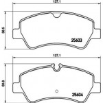 Brembo Σετ τακάκια, Δισκόφρενα - P 24 160