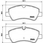 Brembo Σετ τακάκια, Δισκόφρενα - P 24 160
