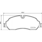 Brembo Σετ τακάκια, Δισκόφρενα - P 24 171