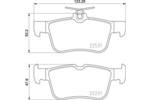 Brembo Σετ τακάκια, Δισκόφρενα - P 24 175