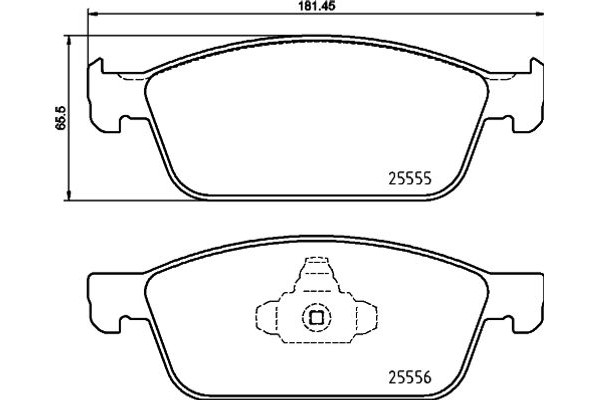 Brembo Σετ τακάκια, Δισκόφρενα - P 24 199