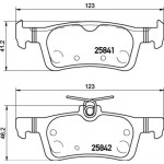 Brembo Σετ τακάκια, Δισκόφρενα - P 24 204