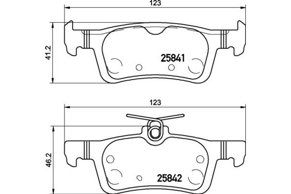 Brembo Σετ τακάκια, Δισκόφρενα - P 24 204