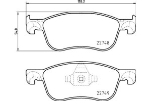 Brembo Σετ τακάκια, Δισκόφρενα - P 24 210