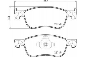 Brembo Σετ τακάκια, Δισκόφρενα - P 24 210