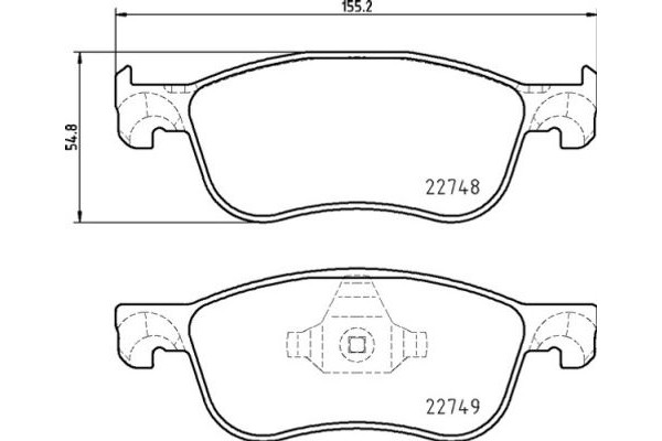 Brembo Σετ τακάκια, Δισκόφρενα - P 24 210