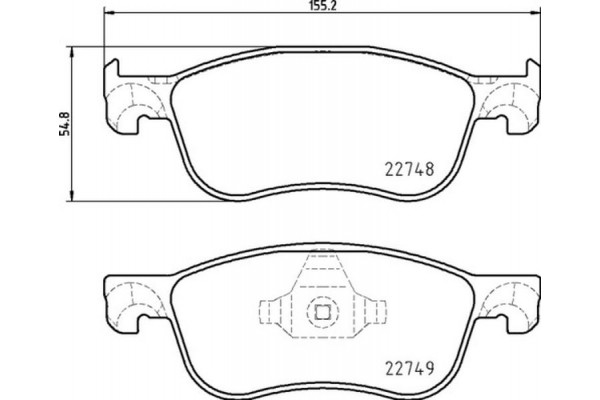 Brembo Σετ τακάκια, Δισκόφρενα - P 24 210