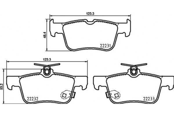 Brembo Σετ τακάκια, Δισκόφρενα - P 24 217