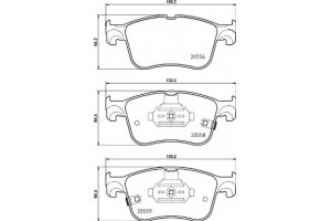 Brembo Σετ τακάκια, Δισκόφρενα - P 24 218
