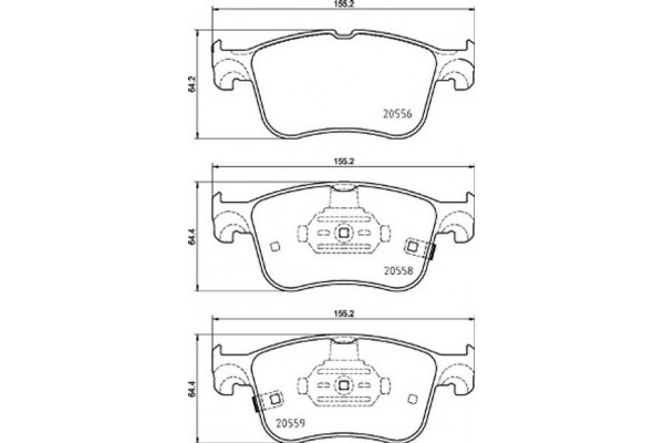 Brembo Σετ τακάκια, Δισκόφρενα - P 24 218