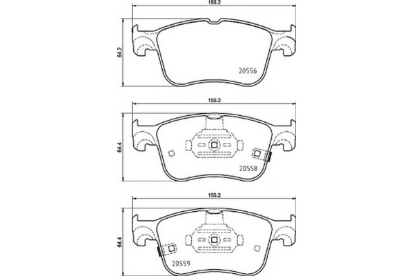 Brembo Σετ τακάκια, Δισκόφρενα - P 24 218