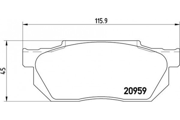 Brembo Σετ τακάκια, Δισκόφρενα - P 28 006