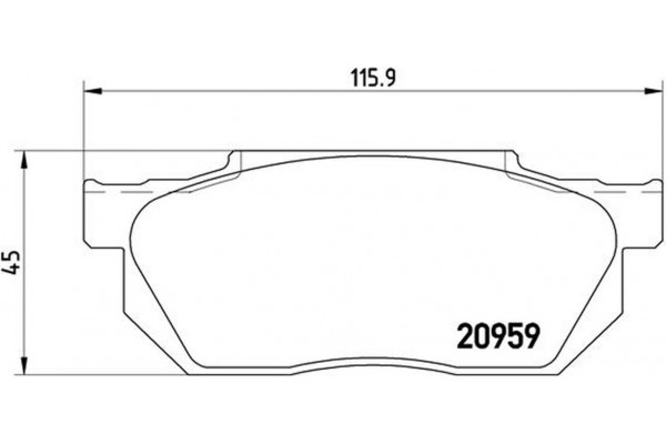 Brembo Σετ τακάκια, Δισκόφρενα - P 28 006