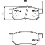 Brembo Σετ τακάκια, Δισκόφρενα - P 28 017