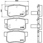 Brembo Σετ τακάκια, Δισκόφρενα - P 28 022